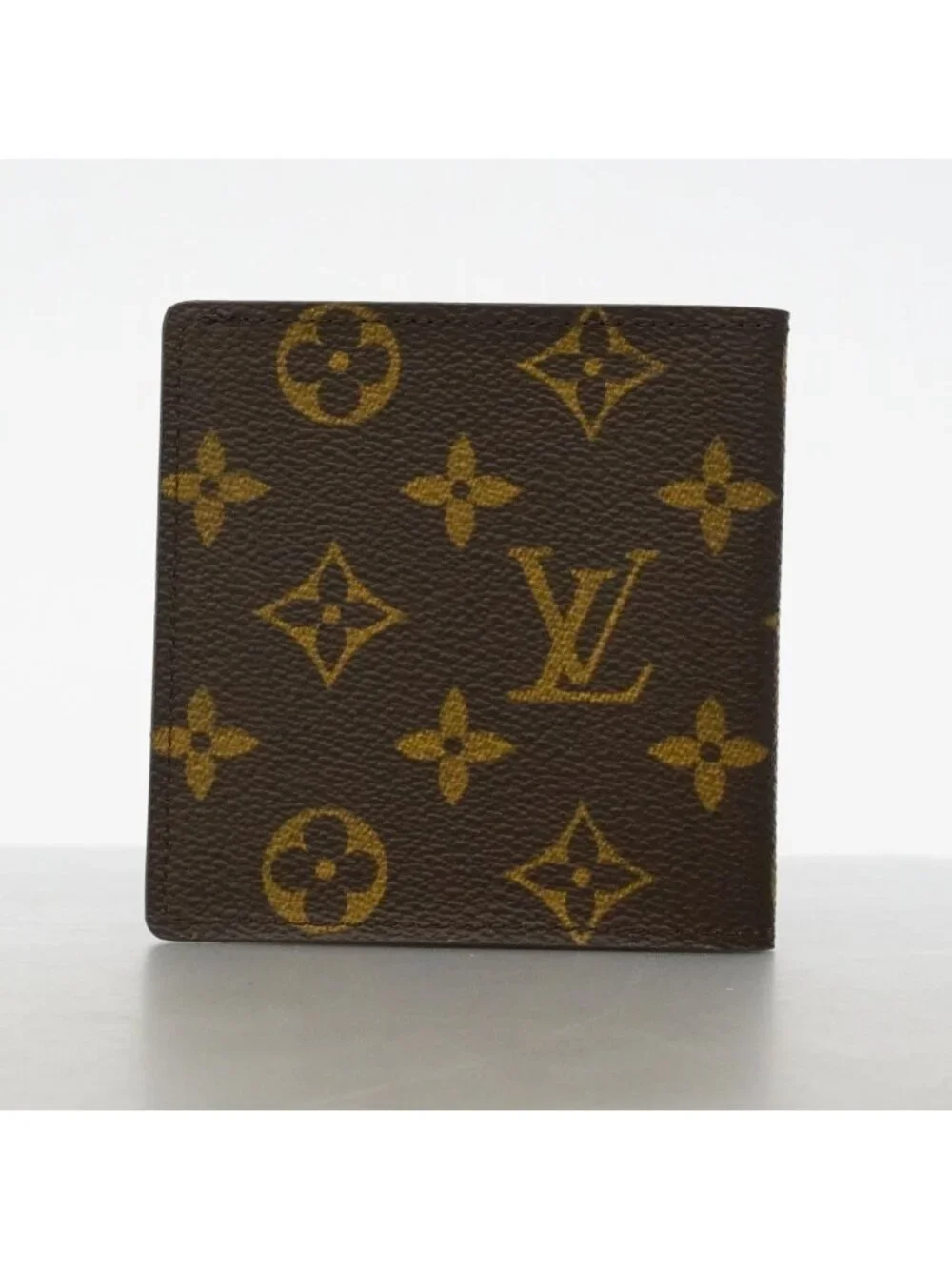 Louis Vuitton Billfold Monogram Portobiert Blue Brown Wallet